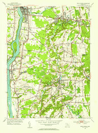 Broad Brook 1953 topographic map thumbnail