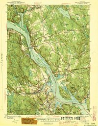 Deep River 1944 topographic map thumbnail