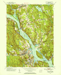 Deep River 1952 topographic map thumbnail