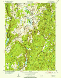 Durham 1953 topographic map thumbnail