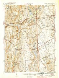 East Killingly 1945 topographic map preview