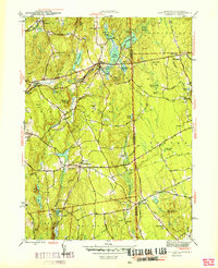 East Killingly 1950 topographic map thumbnail