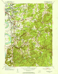 Glastonbury 1953 topographic map thumbnail