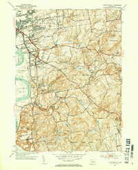Glastonbury 1953 topographic map thumbnail