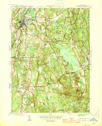 Jewett City 1944 topographic map thumbnail