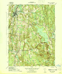 Jewett City 1944 topographic map thumbnail