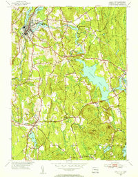 Jewett City 1953 topographic map thumbnail
