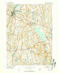 Jewett City 1953 topographic map thumbnail