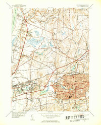 Manchester 1952 topographic map thumbnail