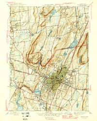 Meriden 1946 topographic map thumbnail