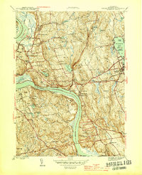 Middle Haddam 1945 topographic map thumbnail