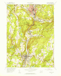 Naugatuck 1954 topographic map thumbnail