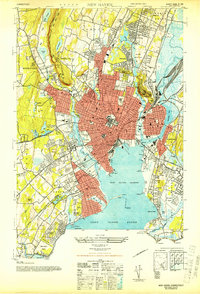 New Haven 1943 topographic map thumbnail
