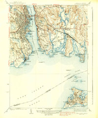 New London 1938 topographic map thumbnail