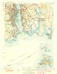 New London 1938 topographic map thumbnail