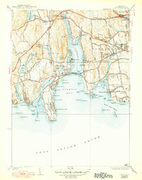 Niantic 1938 topographic map thumbnail
