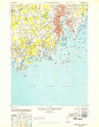 Norwalk South 1943 topographic map thumbnail