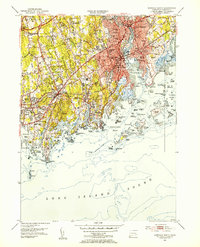 Norwalk South 1951 topographic map thumbnail