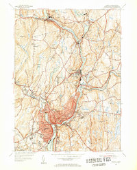 Norwich 1954 topographic map thumbnail