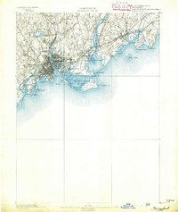 Bridgeport 1891 topographic map thumbnail