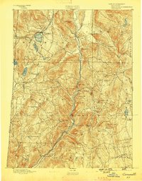 Cornwall 1893 topographic map thumbnail