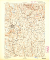 Danbury 1892 topographic map thumbnail