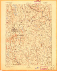 Danbury 1892 topographic map thumbnail