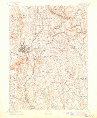 Danbury 1892 topographic map thumbnail