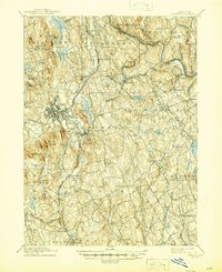 Danbury 1892 topographic map thumbnail