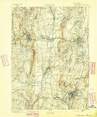 Meriden 1893 topographic map thumbnail