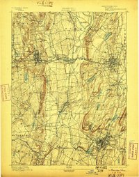 Meriden 1893 topographic map thumbnail