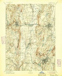 Meriden 1893 topographic map thumbnail