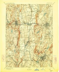 Meriden 1893 topographic map thumbnail