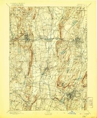 Meriden 1893 topographic map thumbnail