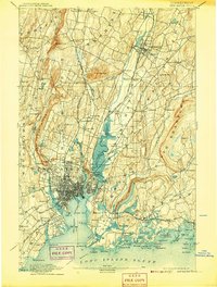 New Haven 1892 topographic map thumbnail