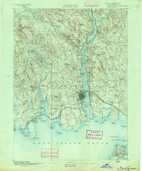 New London 1892 topographic map thumbnail