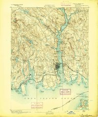 New London 1893 topographic map thumbnail