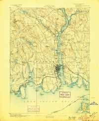 New London 1893 topographic map thumbnail