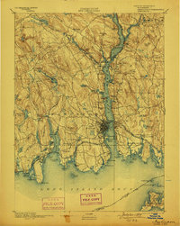 New London 1893 topographic map thumbnail
