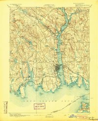 New London 1893 topographic map thumbnail