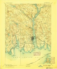 New London 1893 topographic map thumbnail