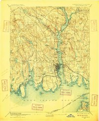 New London 1893 topographic map thumbnail