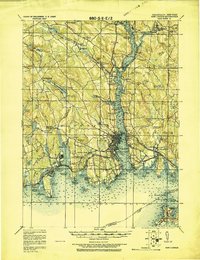 New London 1921 topographic map thumbnail