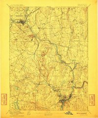 Norwich 1892 topographic map thumbnail