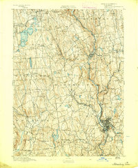 Waterbury 1893 topographic map thumbnail