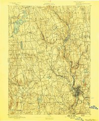 Waterbury 1893 topographic map thumbnail