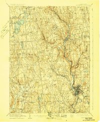 Waterbury 1904 topographic map thumbnail