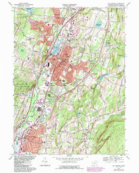 Wallingford 1967 topographic map thumbnail