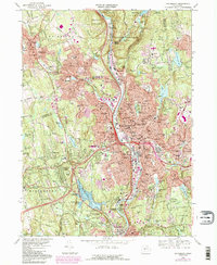 Waterbury 1968 topographic map thumbnail