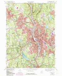 Waterbury 1968 topographic map thumbnail